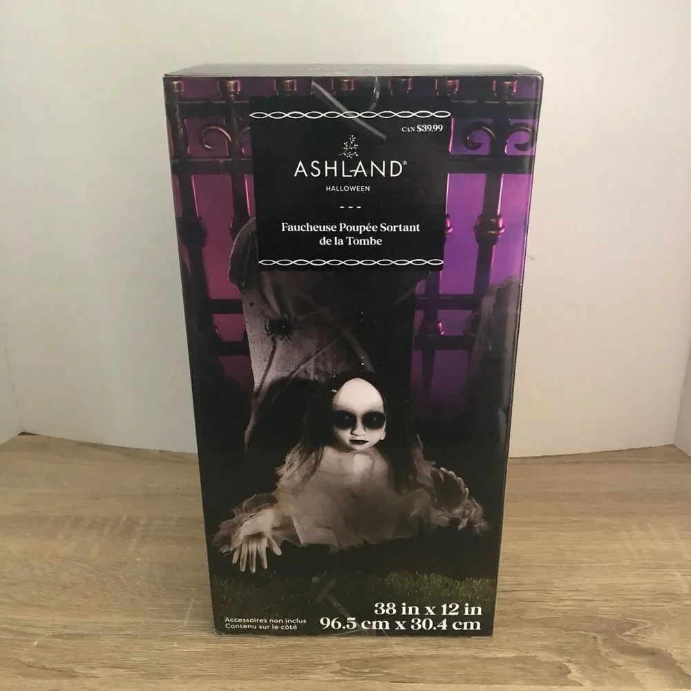 Ashland Halloween Decoration Doll Grave Reaper 38x12 Brand New